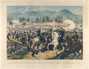 La bataille de Gettysburg, Pennsylvanie, 3 juillet 1863