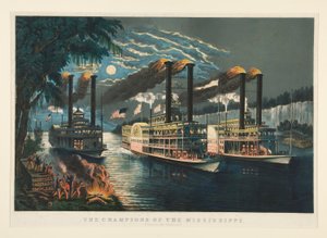 Les champions du Mississippi - Currier and Ives