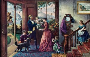 La Saison de la Force, Âge moyen, 1868 - Currier and Ives