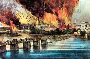La chute de Richmond, Virginie, Guerre civile américaine, 2 avril 1865