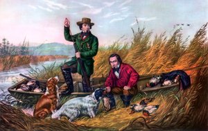 Chasse au canard sauvage, 1854