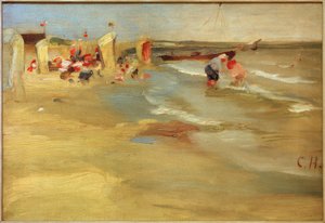 Sur la plage de Binz à Rügen