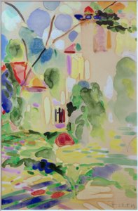 Dans le jardin du château de Pretzfeld - Curt Herrmann
