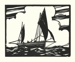 Bateaux de pêche et barges : Lougre clinker-built de Brighton - Cyril A. Wilkinson