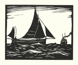 Bateaux de pêche et barges : Plymouth Hooker - Cyril A. Wilkinson