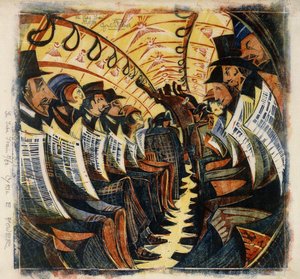 Le train de métro, c.1930 - Cyril Edward Power