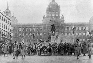 Entrée de Masaryk à Prague le 8 décembre 1918