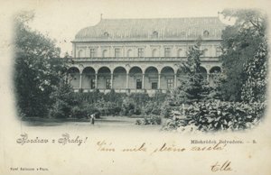 Carte postale représentant le Belvédère Milohradek