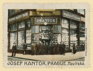 Devanture du magasin de Josef Kantor, Prague - Czech School