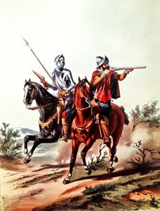 Cavalerie française armée de pistolets à rouet - D. de (after) Noirmort