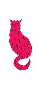 Chat rouge (feutre sur papier) - Daisy de Villeneuve