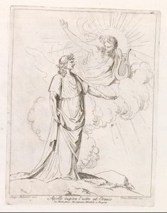 Apollon inspire Horace (Apollo inspira l