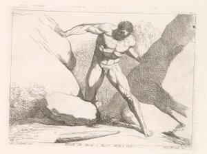 Hercule sépare les rochers Calpe et Abila (les colonnes d