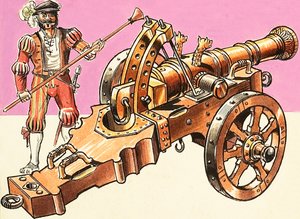 Canons : canon de campagne en bronze moulé