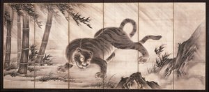 Tigre [à gauche de la paire Dragon et Tigre], milieu du XVIe siècle