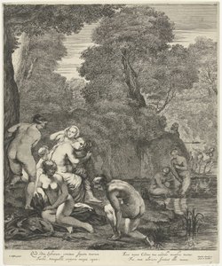 Diane et ses nymphes découvertes par Actéon