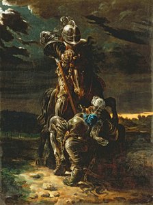 Et dans la Première Carrière ils Coururent, le Chevalier Elfe Tomba Cheval et Homme - Daniel Maclise