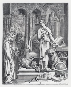 Illustration pour le poème de Tennyson, La Princesse - Daniel (after) Maclise