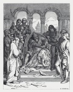 Illustration pour le poème de Tennyson, La Princesse - Daniel (after) Maclise