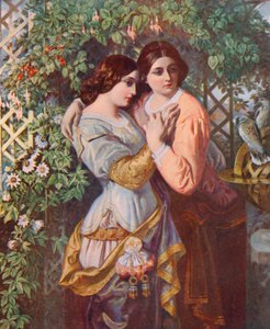 Shakespeare : Célia et Rosalind, Comme il vous plaira, Acte I, Scène 3 - Daniel (after) Maclise