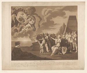 Allégorie sur le mariage (probablement) de Frédéric-Guillaume III de Prusse avec Louise de Mecklembourg-Strelitz, 1793 - Daniel Berger