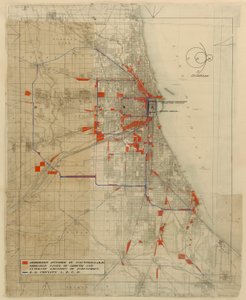 Plan de Chicago, Chicago, Illinois, Diagramme des circuits ferroviaires