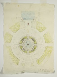 Potomac Round Point, Washington D.C., plan de la piscine circulaire, 1909
