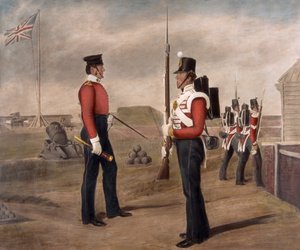 Major Thomas Egerton et une sentinelle, 77e régiment (The East Middlesex), Portsmouth - Daniel Cunliffe
