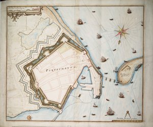 Carte de Portsmouth, vers 1668
