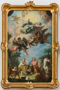 Le Paradis (esquisse pour une fresque du plafond de la basilique de Sonntagberg, Basse-Autriche)