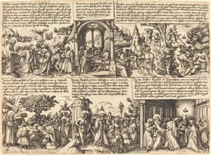 Jésus-Christ donnant la mission aux apôtres et autres scènes du Nouveau Testament - Daniel Hopfer