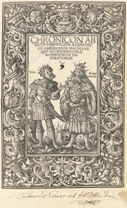 Chronicon Abbatis Urspergen - Daniel Hopfer and Burchardus Biberacensis, Provost of Ursperg