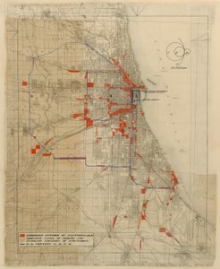 Plan de Chicago, Chicago, Illinois, Diagramme des circuits ferroviaires