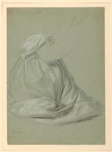 Étude de draperie pour "Une Madeleine" - Daniel Huntington
