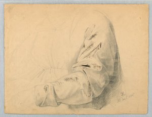 Étude de draperie de manche