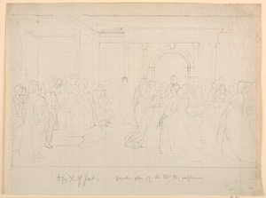 Plan général pour la réception de Martha Washington, 1860