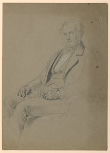 Dessin, homme assis, 1860