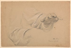 Dessin, étude pour "Communion of t", 1844