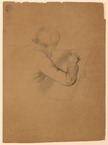Dessin, étude pour la "Communion des malades", 1844-45 - Daniel Huntington