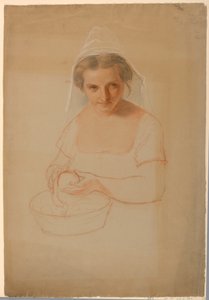 Dessin, étude pour "Ichabod Crane", 1861 - Daniel Huntington
