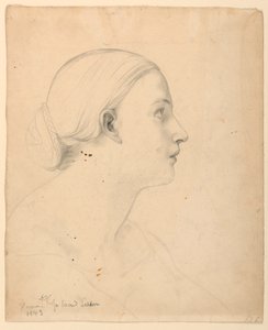 Dessin, étude pour la "Leçon sacrée", 1843 - Daniel Huntington