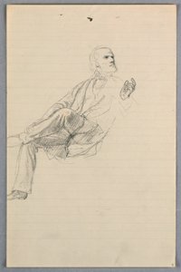 Dessin, étude pour le "Groupe scientifique", 1858 - Daniel Huntington