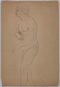 Dessin, étude pour "Tribute Money", juillet 1852 - Daniel Huntington