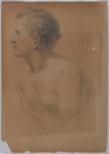 Dessin, étude pour "Tribute Money", juillet 1852 - Daniel Huntington