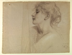 Mme Levicz en paix, étude pour "Justice et Paix" - Daniel Huntington