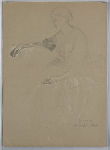 Mme William Wright et enfant - Daniel Huntington