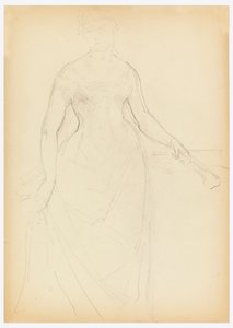 Esquisse pour un portrait de Bella Worsham - Daniel Huntington