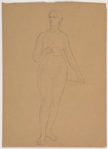 Femme nue debout - Daniel Huntington