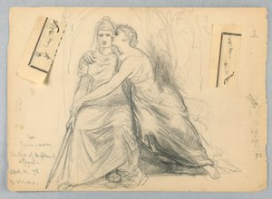 Étude pour Justice et Miséricorde, Le Baiser de la Droiture et de la Paix - Daniel Huntington