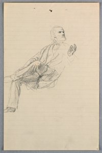 Étude pour "Groupe Scientifique"